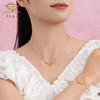「LOVESTAR-爱的礼物」郁见挚爱足金套链 5G工艺黄金郁金香花朵项链【Y】 商品缩略图4