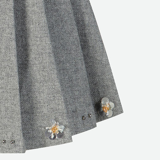 HL2DAWSK2382 绣花装饰百褶裙 商品图2