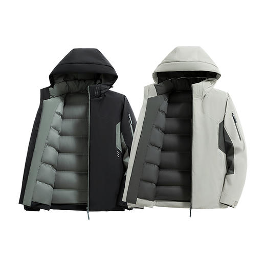 【新款DTH】大依优型大码男装连帽羽绒服保暖外套鸭绒冬季上衣男士加肥加大 商品图4