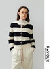 264099907撞色宽条纹羊绒开衫 商品缩略图4