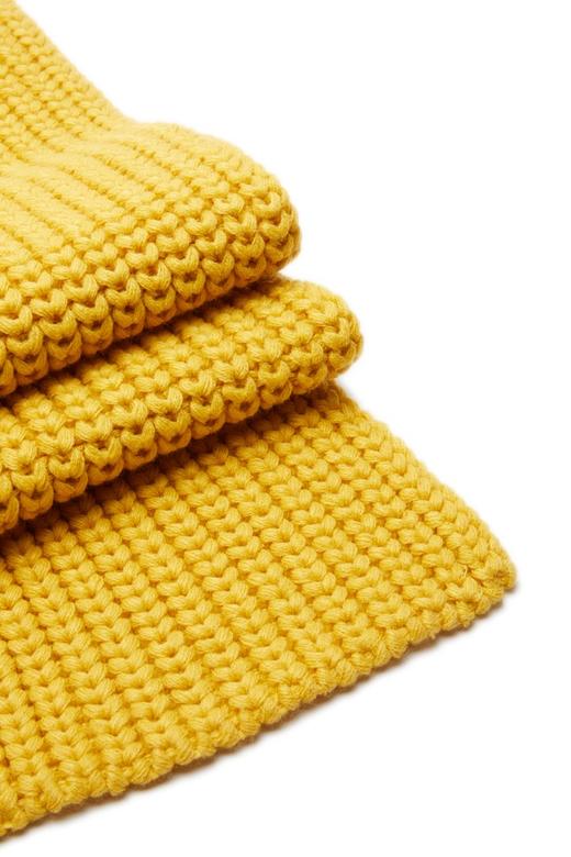 SUMMER & SAGE 黄色粗棒针织围巾 5572 商品图3