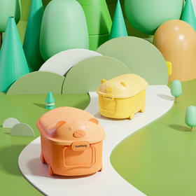 【宝宝的收纳联萌，卡通收纳玩具箱】可爱玩具积木收纳箱子 塑料儿童卡通文具收纳盒 宝宝零食整理储物箱-QQ