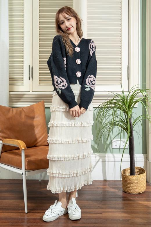 Stay2Weeks 甜酷风花朵造型针织外套 14370 商品图3