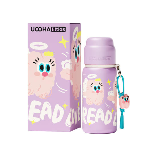 【积分兑换】UOOHA 涂鸦保温杯 旋盖 男女儿童高颜值水杯 保温保冷咖啡杯 可爱便携 商品图1