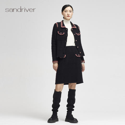 西藏羊绒小香风短裙SJF96W231N 商品图3