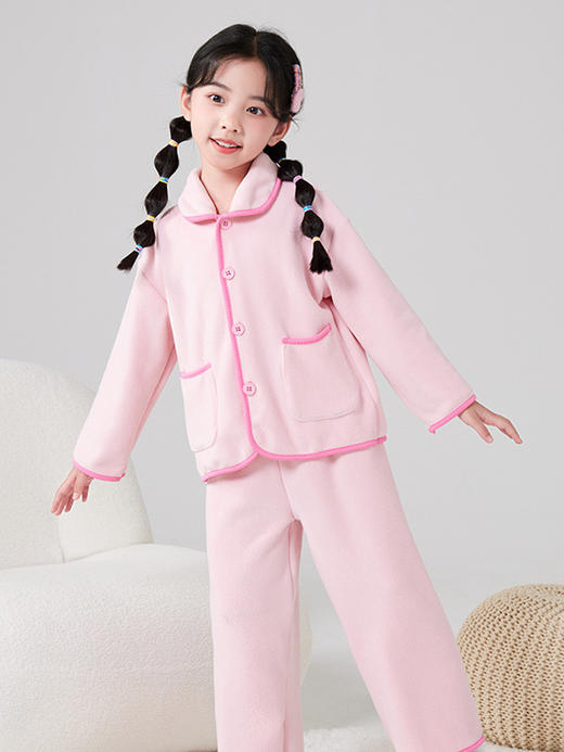 【YW】无忧购中大童居家舒适保暖双面奥粒绒儿童家居服（截单后7天发货)25年清仓捡漏 商品图2