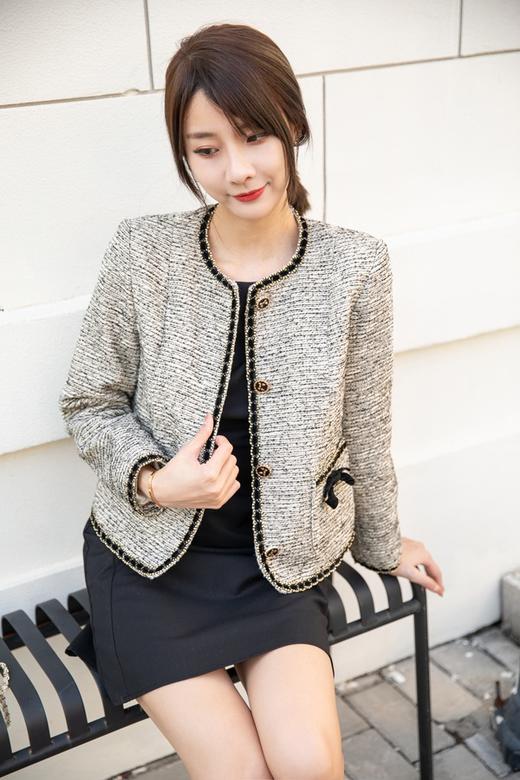 amadella 小香风蝴蝶饰短款外套 14371 商品图0