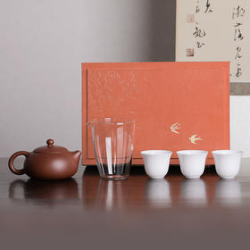 【紫砂】高工何觅监制扁西施紫砂壶