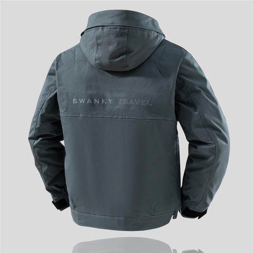 罗蒙秋冬季男装羽绒服男士休闲百搭厚实保暖连帽款羽绒服外套 商品图4