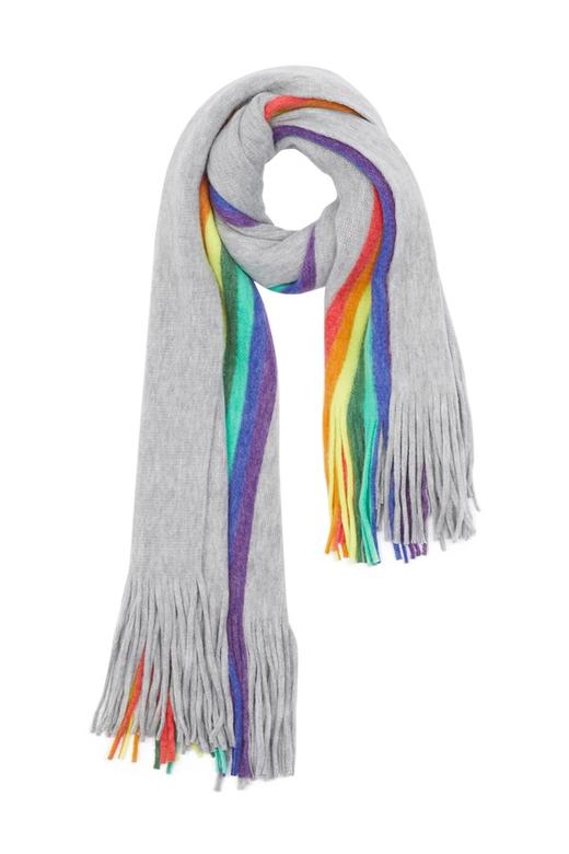 SUMMER & SAGE 彩色条纹流苏围巾 5657 商品图1