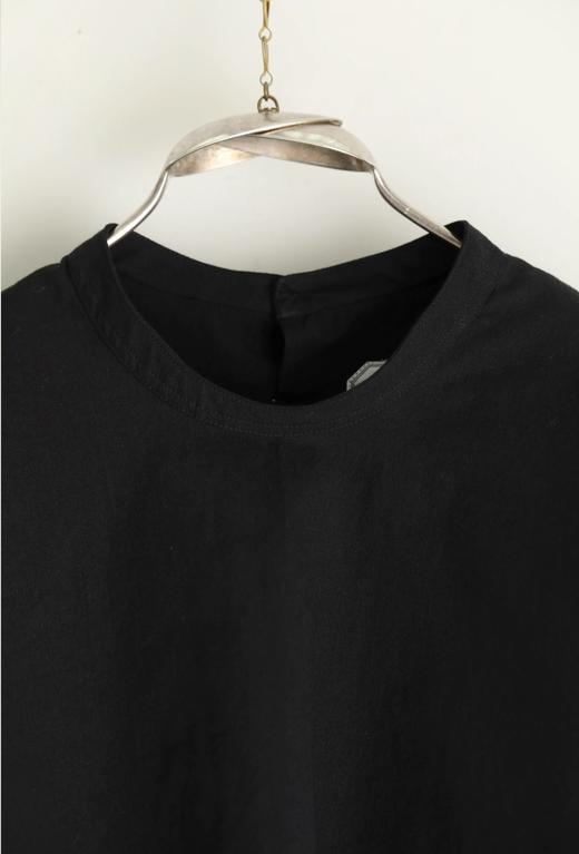 ECOLE DE CURIOSITES 2色短款立领长袖T恤(后背有两枚复古玻璃纽扣) 商品图7