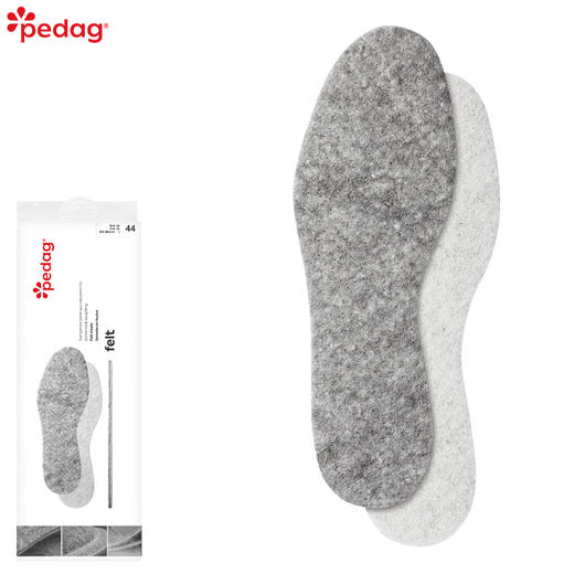 德国进口pedag碧丽达细灰色羊毛绒保暖鞋垫149 商品图0
