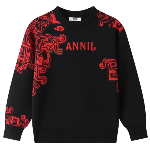 男童圆领长袖针织衫春季新款安奈儿童装EB514007 商品图6