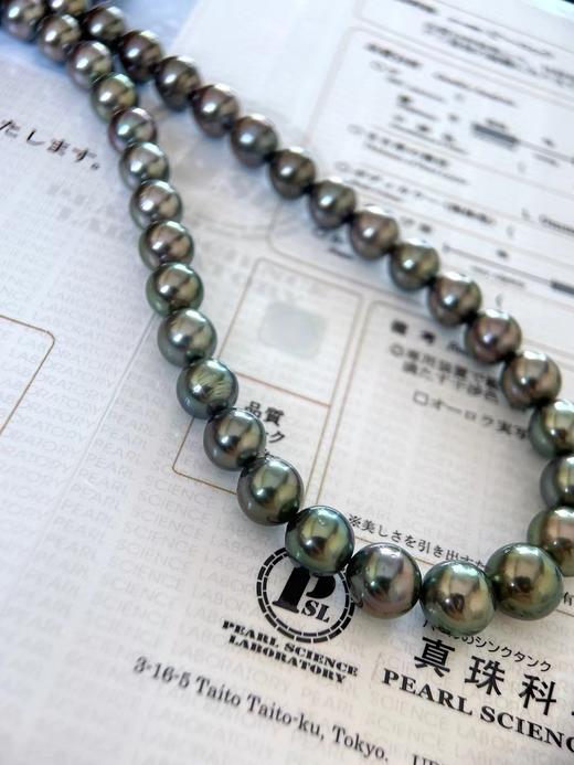 大溪地孔雀绿项链 8.0-10.2mm 商品图4