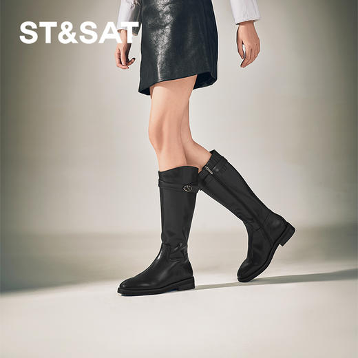 星期六时尚酷感英伦长筒骑士靴SSC4117486 商品图2