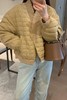 LNNNS 薄款V领卡其色羽绒外套 19223 商品缩略图0