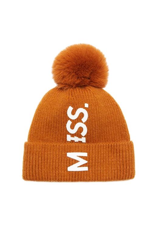 OCTAVIA 字母毛球卷边针织帽 5649 商品图2