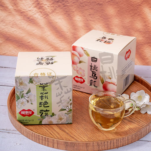 「9.9到手！五款口味」福事多茉莉花茶白桃乌龙玫瑰普洱桂花果茶12袋东方下午茶盒装茶饮 商品图3