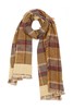 SUMMER & SAGE 格纹拼色流苏围巾 5631 商品缩略图1