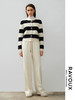 264099907撞色宽条纹羊绒开衫 商品缩略图1