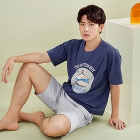 3部顶瓜瓜巨食男孩短袖家居服套装DJJMX-ANW22209