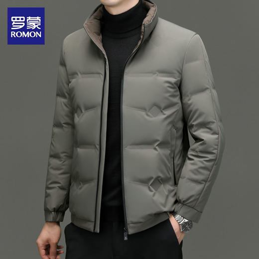 【精选】罗蒙2024新款冬季90鸭绒男士商务休闲防寒保暖修身羽绒服 商品图0