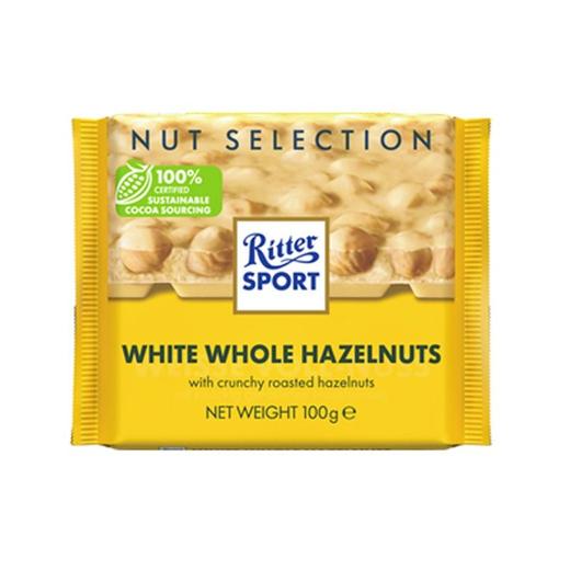 瑞特滋 进口全榛仁白巧克力 100g/块 商品图0