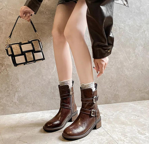 Rerejoy秋季靴子专场 | 飞织、皮靴4款可选，显高高高、显瘦瘦瘦，不挑腿型 商品图0