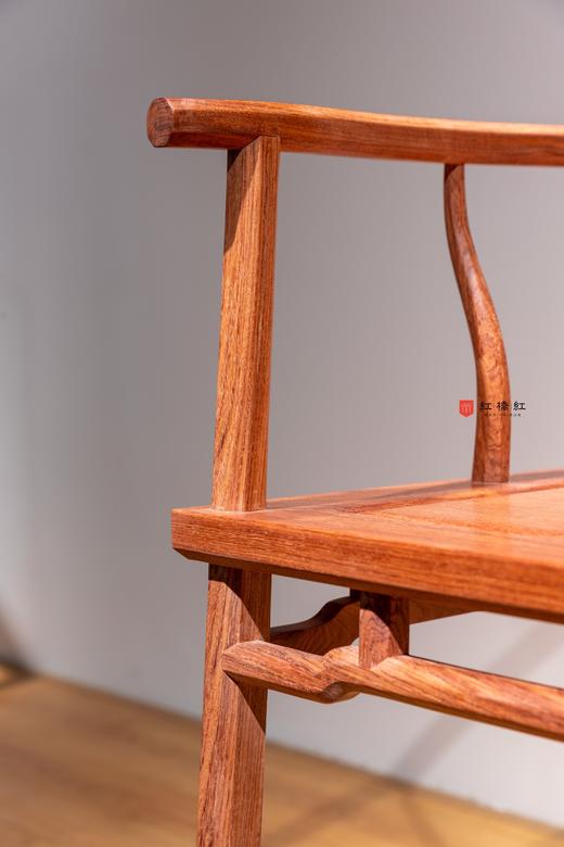 红桥红  家具严选  缅甸花梨（大果紫檀）【经典 四出头八角 官帽椅】 商品图3