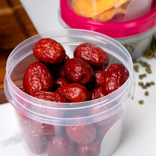 喇叭花密封罐五谷杂粮收纳盒零食坚果豆子干货储存储物罐子圆形 商品图4