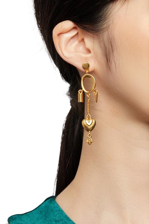 OUDAL奥黛儿 不对称复古宫廷风耳环 5777 商品图0