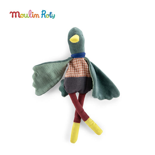 Moulin Roty 灰色小驴手摇铃 启蒙玩偶 适用年龄0岁以上 内置摇铃 柔软绒布 森林里的红苹果树系列 法国品牌-675005 商品图11