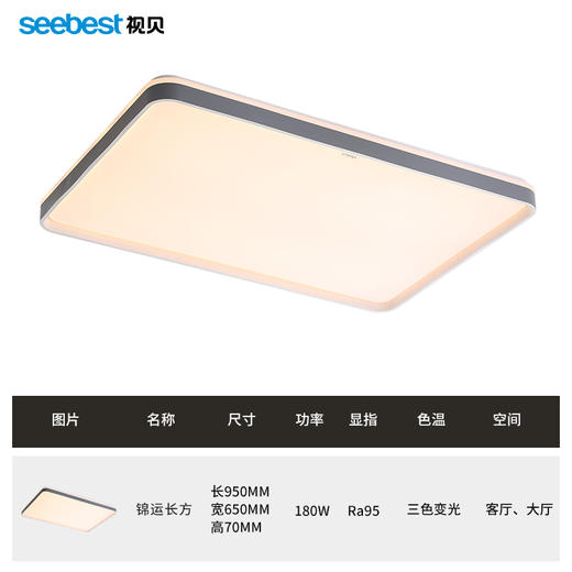 锦运长方-客厅灯 商品图4