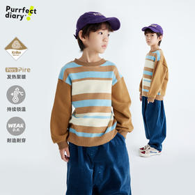 儿童美式潮酷条纹毛衣 PDMY2416