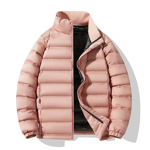 幸运鹿 时尚轻薄排骨羽绒服石墨烯科技锁温 情侣款9623168-69羽绒服 商品图10