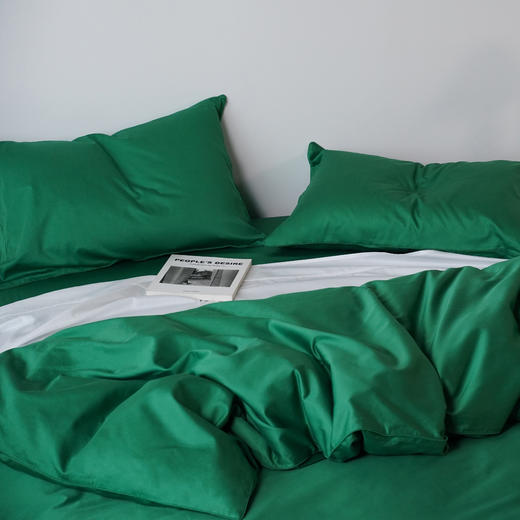 80S长绒棉纯色四件套  -荷叶绿（礼品券） 商品图3