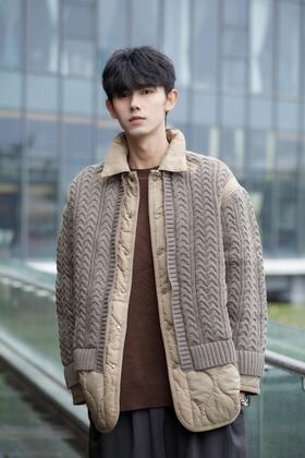 S345873444材质拼接棉服