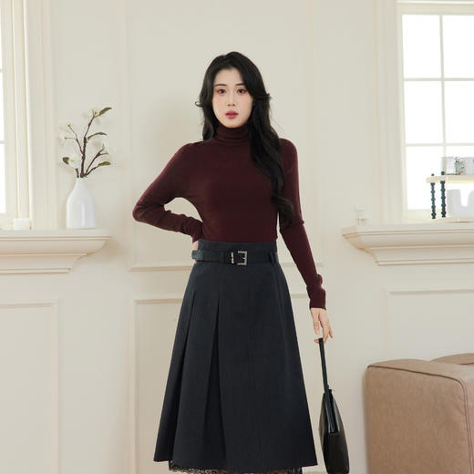 【商场同款】伊芙丽120支扬子纱高领全羊毛毛衫1FA833981 商品图6