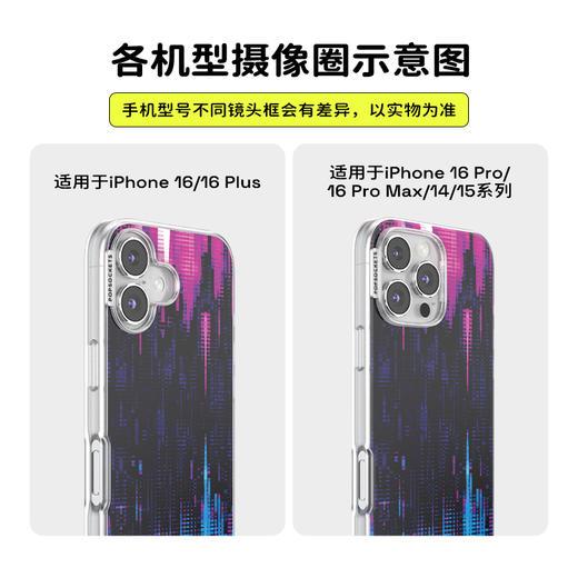 【平行宇宙·手机壳】城市倒影 POPCASE手机壳 MagSafe Popcase磁吸款 撞色 像素 iPhone 16/15/14 商品图2