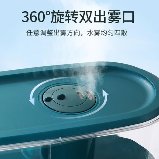 海尔空气加湿净化器家用卧室客厅办公室宿舍大雾量透明水箱孕妇婴儿恒湿低噪轻音4L大容量无水珠有雾 升级UV杀菌恒湿过滤 商品图6