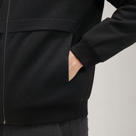 【含羊毛】柒牌立领毛呢夹克男秋冬新款鹅绒可拆卸内胆保暖厚外套	127D70380 商品图2