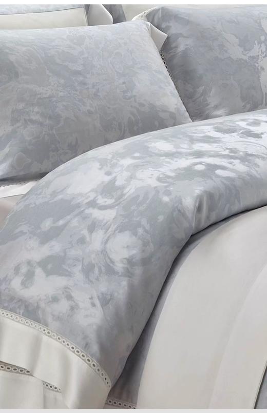 ［床用特推］弈素天丝棉色织提花四件套（蓝） 商品图1