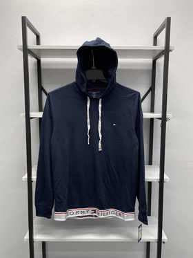 TOMMY HILFIGER/汤米 男士时尚新款字母纯色连帽卫衣