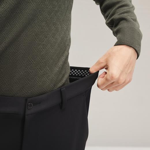 【远红外发热】柒牌休闲长裤男秋冬新款商务百搭保暖舒适直筒男裤	127H72680 商品图2