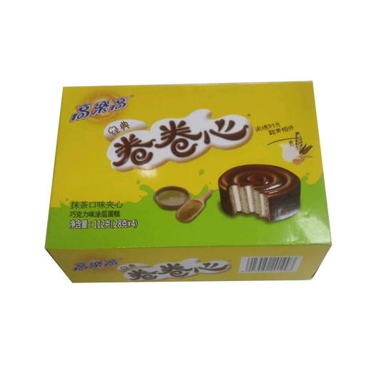 高乐高 卷卷心抹茶口味夹心巧克力蛋糕 112g/盒 商品图2
