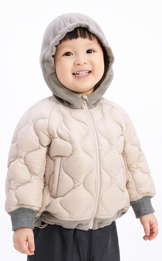 jnby   24年冬款   轻薄短款羽绒服   YOAC10760 商品图9