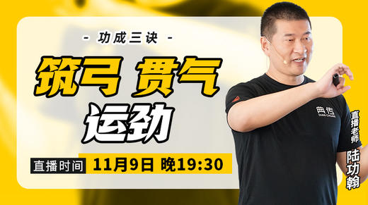 【11月9日】筑弓、贯气、运劲（功成三诀） 商品图0