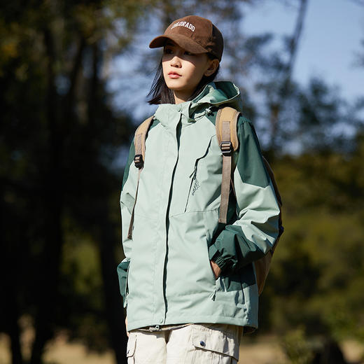 【三合一情侣冲锋衣，户外乐趣，风雨无忧】户外冲锋衣三合一女 防风防泼水情侣款 单层薄款登山服 外套男款-QQ 商品图8