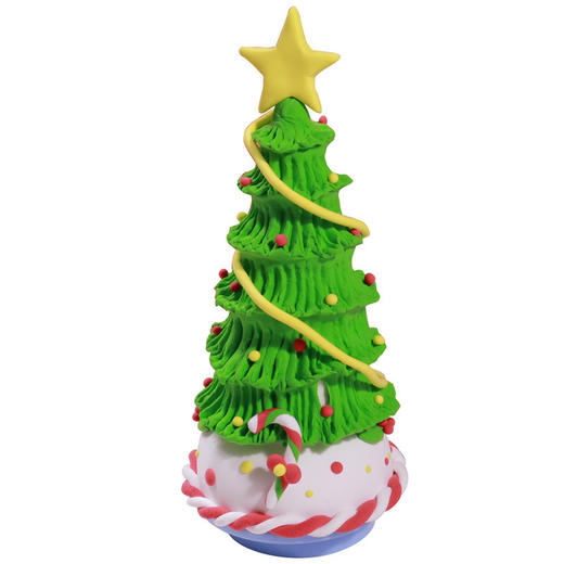 【纯粘土手工制作，圣诞节旋转音乐盒】圣诞节小礼物粘土创意，锻炼思考能力锻炼亲子感情，幼儿园圣诞节音乐盒手工diy制作装饰QQ新年礼盒年货礼盒 商品图7