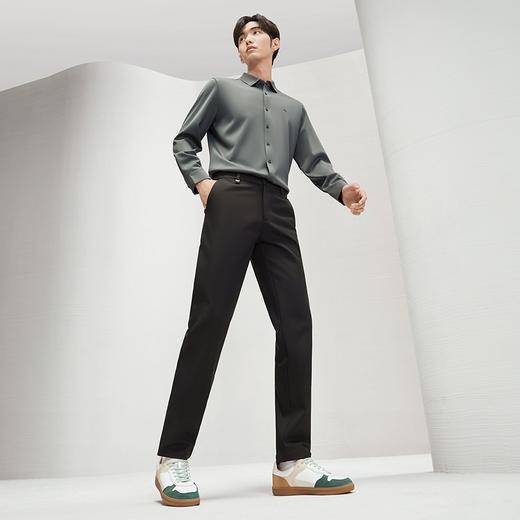 【复合绒】柒牌男装休闲裤秋冬新款商务修身舒适保暖男士直筒长裤	127H72370 商品图3
